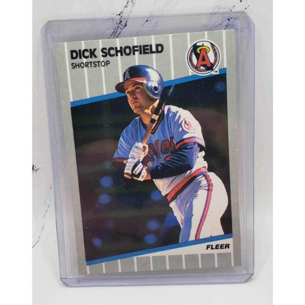 1989 Dick Schofield Fleer Baseball #488 California Angels